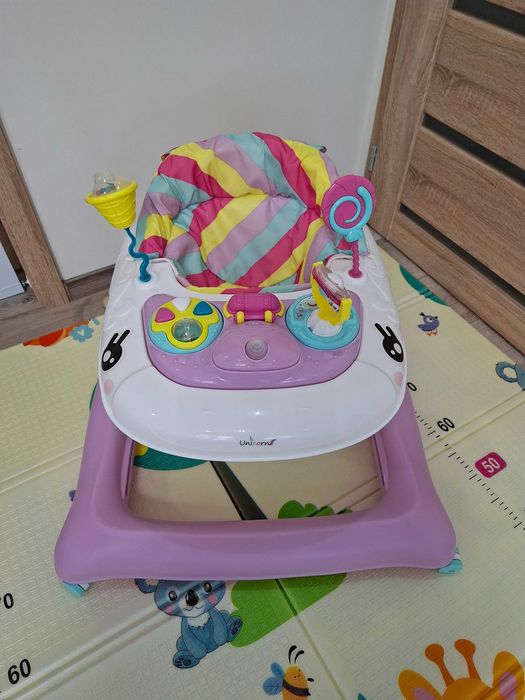 Детска проходилка Unicorn CANGAROO - лилава