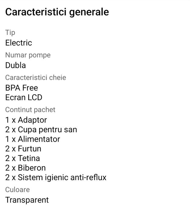 Pompa Spectra 9 plus