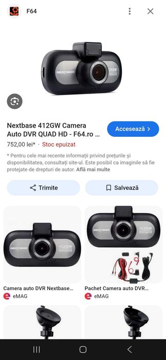 camera auto next base nextbase 412gw 1440