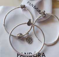 Сребърни гривни с печат Pandora
