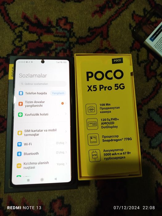 Poco x5 pro 5g 256 talik