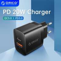 Orico Adaptor PD incarcator priza 20W USB + USB-C Quick Charge 3.0