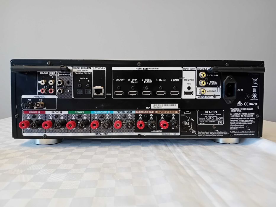 Denon  AVR-X 1200, 7.2 canale, Wi-Fi, Dolby Atmos, Bluetooth.