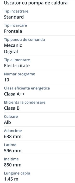 Uscator rufe AEG seria 7000