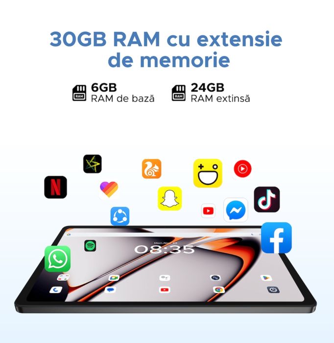 Doogee U11 Pro 30gb ram 256gb stocare gri-galactic gray noua sigilata