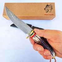 Ловен нож с рогова дръжка
