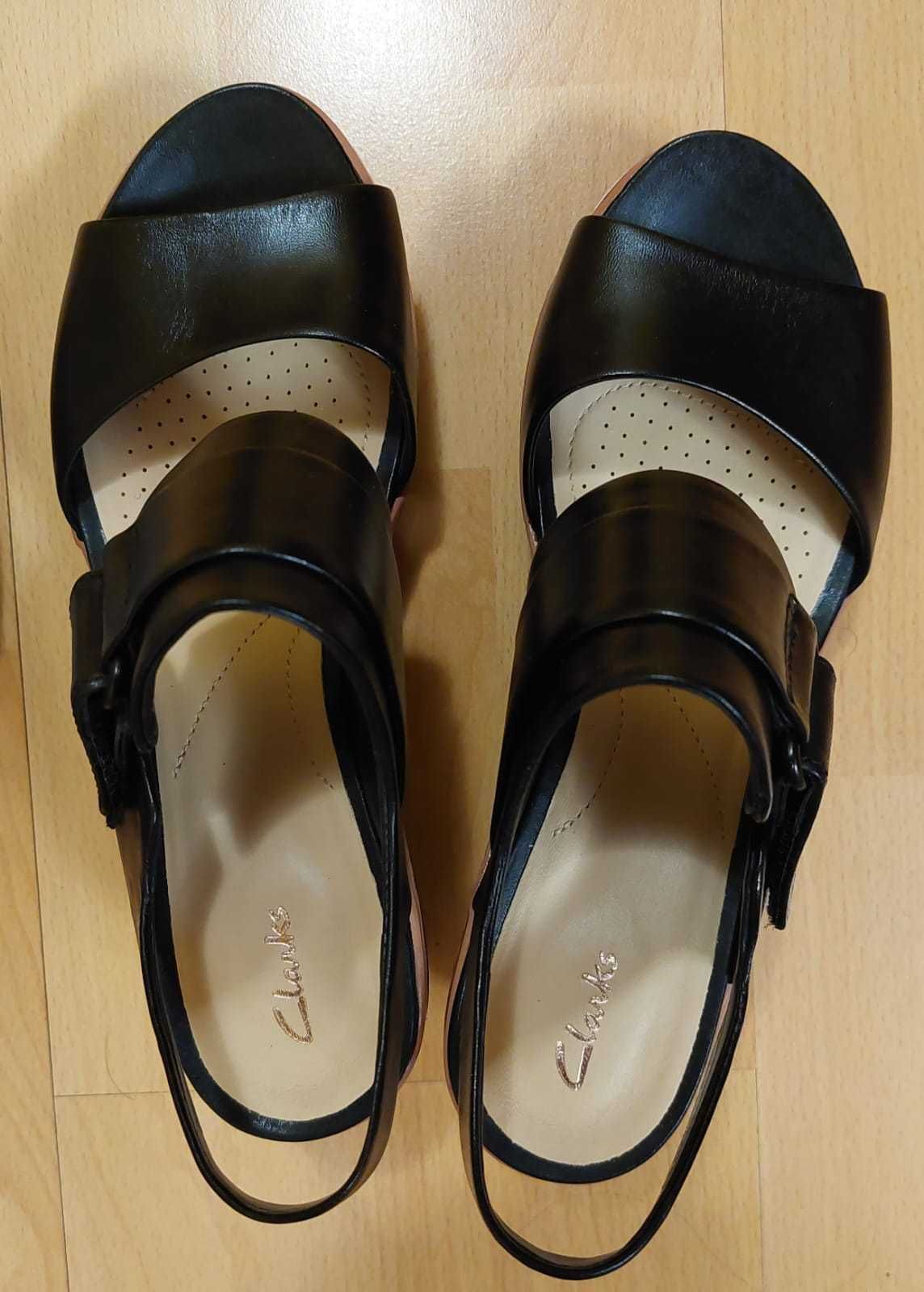 Sandale Clarks piele naturala, noi, nr 37