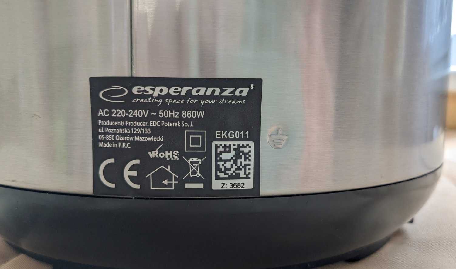 Мултикукър Esperanza EKG011 ,   860W , 5 литра , 11 Програми , Инокс