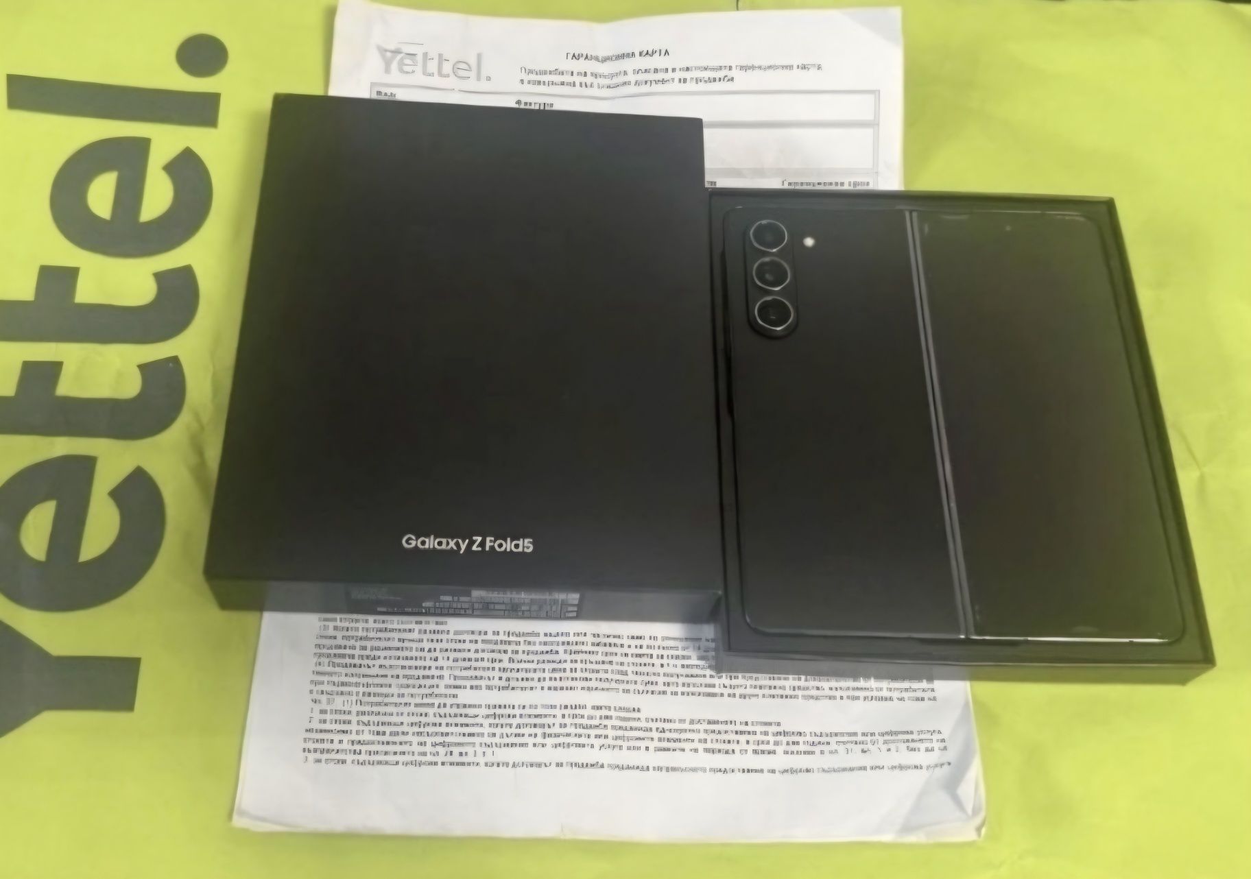 КАТО НОВ 256GB Samsung Z Fold 5 Гаранция YETTEL 3г. 2026 Black / Черен