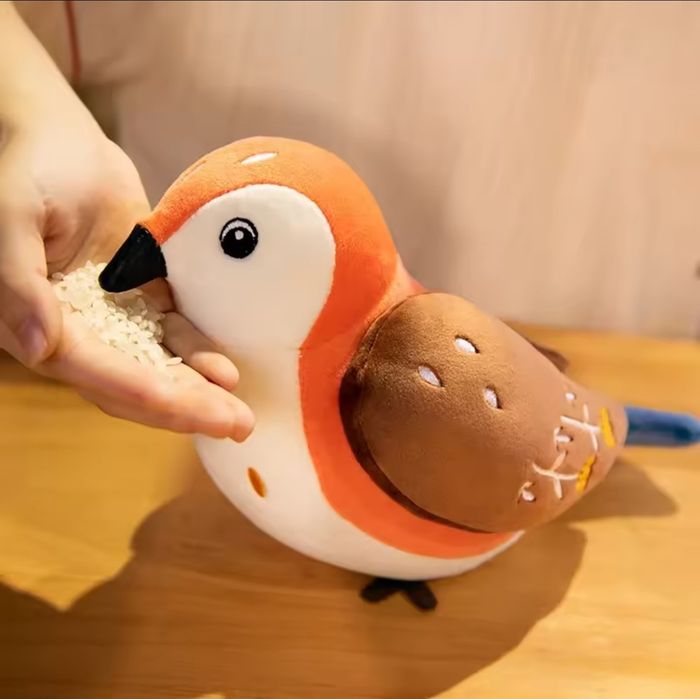 Плюшена играчка Врабче, 25см, Плюшена Птичка