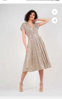 Rochie cocktail paiete eleganta