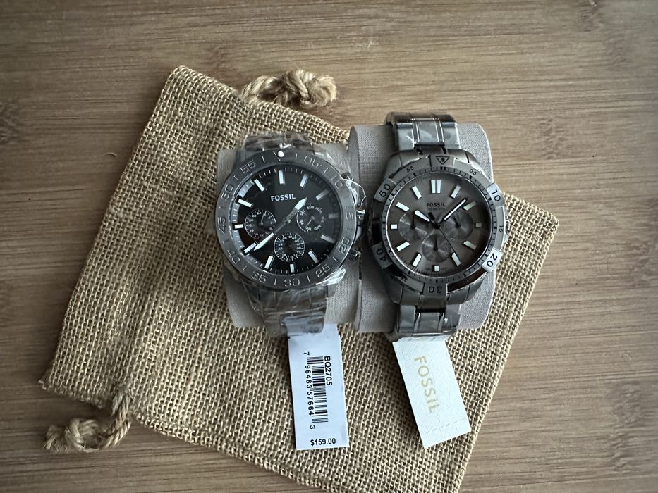 2 ceasuri Fossil barbatesti nou fiecare original