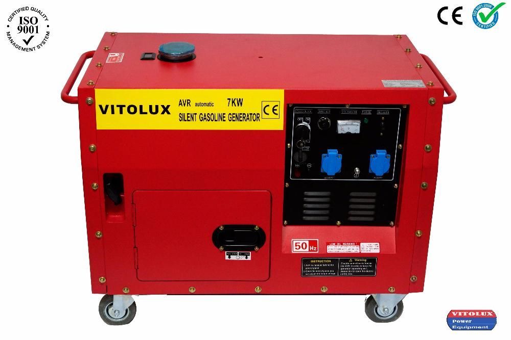 7 KW Обезшумени Бензинови Монофазни Генератори с Пълна Автоматика