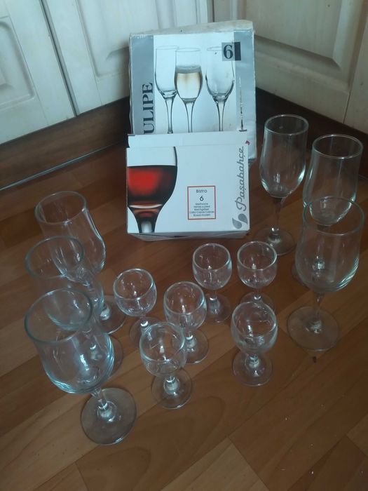 Фужеры, Тарелки, Фруктовница