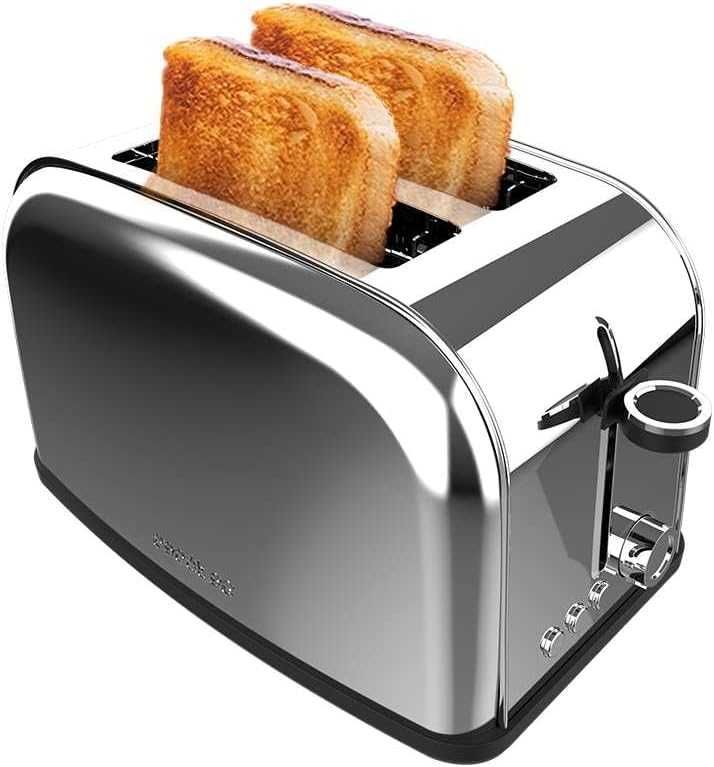 Тостер Cecotec Toastin' time 850 Inox Long Lite, 850W, 2 филийки, Inox