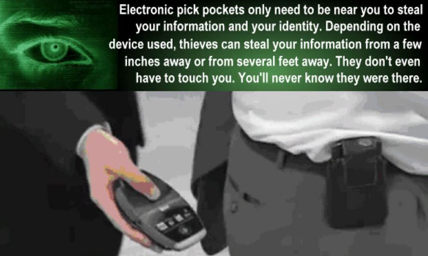 Калъф, протектор за карти,RFID,джоб против скимиране на карта, скемира