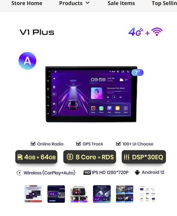 Navigație android auto golf 4/octavia/bora/passat