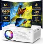 Проектор 1080P видео прожектор, WiFi Bluetooth, 300 инча, домашно кино