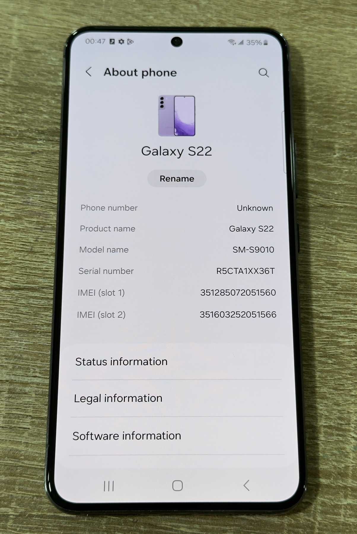 Samsung Galaxy S22 5G 128GB 8GB RAM