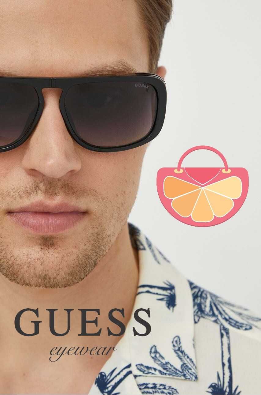 GUESS – Мъжки слънчеви очила "BLACK RECTANGLE" нови с кутия