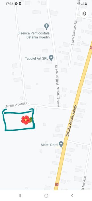 Teren Intravilan Huedin - 40 ari - front stradal 57 m