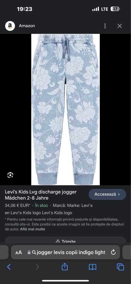 Jogger copii Levi’s