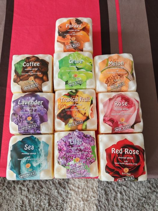 Гъба със сапун 2 в 1 ръчна изработка 10 модела