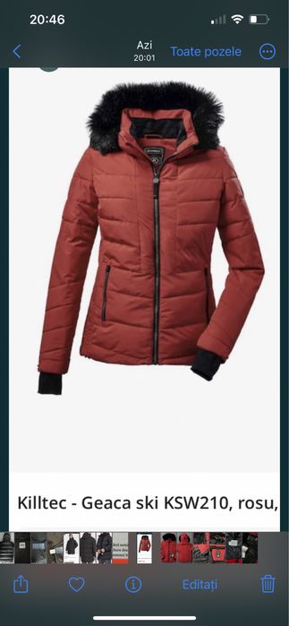 Geaca Killtec dama ski geaca schi iarna Kilttec marime 40 M - L
