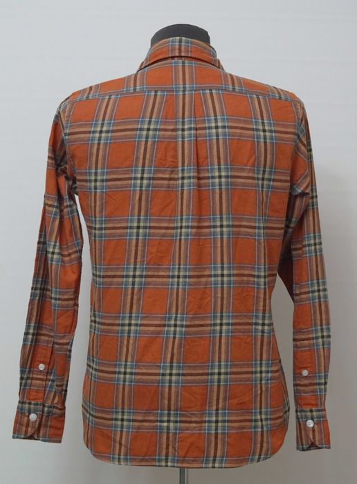 Camasa carouri Drake"s bumbac twill marimea S