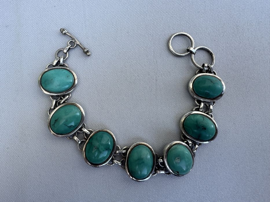 Bratara din argint si turcoaz tibetan