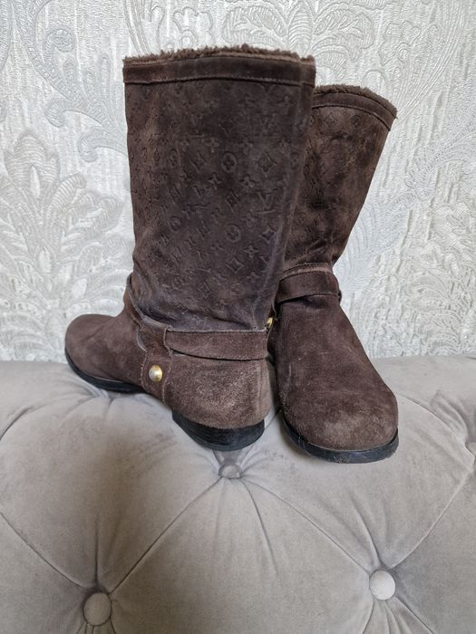 Cizme louis vuitton piele naturala întoarsă