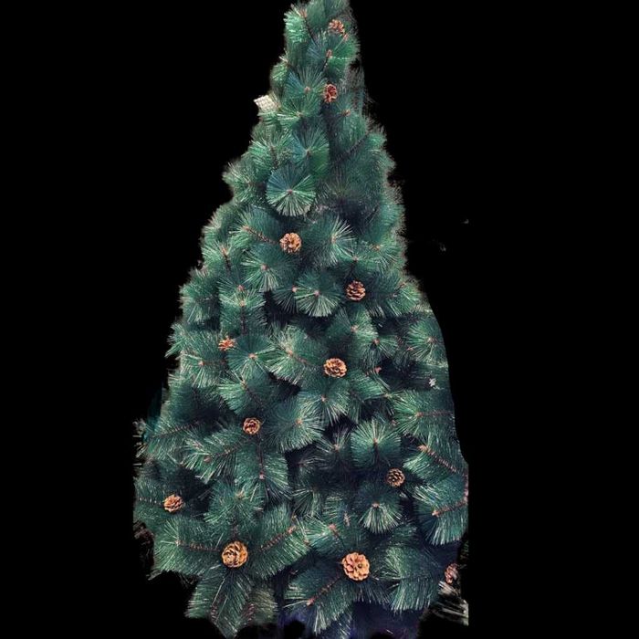 Елха естествено зелена с шишарки