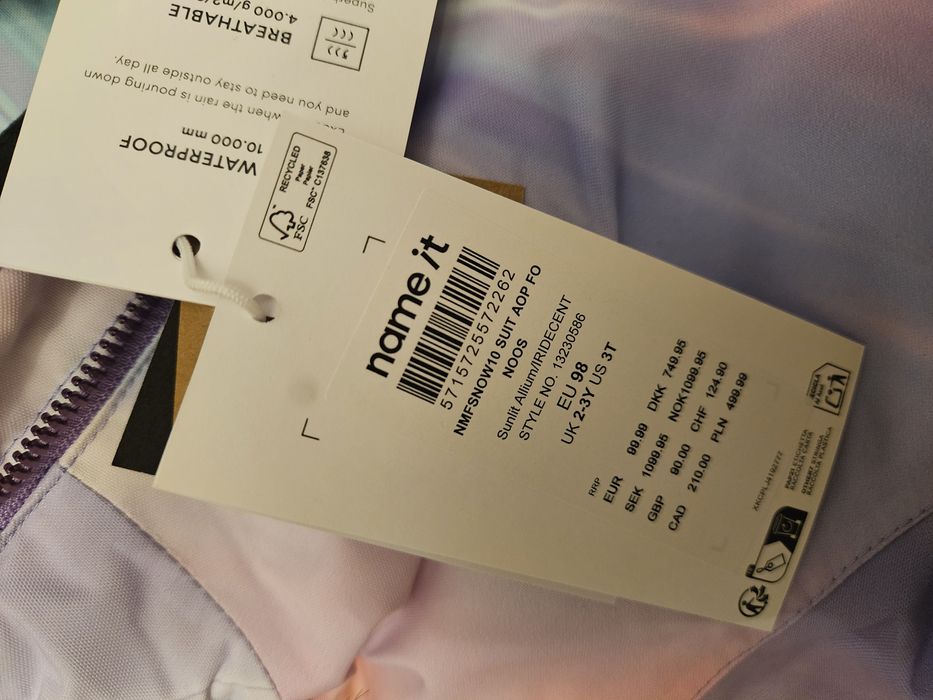 Salopeta iarna Name It 3y 98 noua