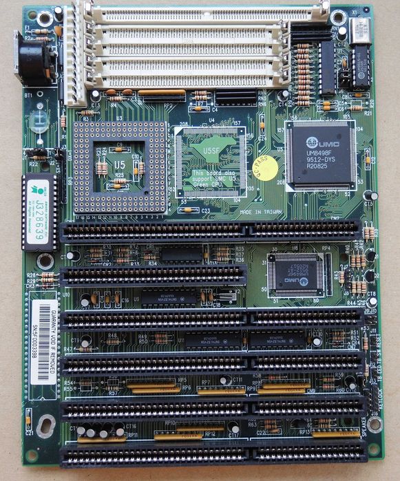 80486 Placa de baza PowerTech MB457 UMC UM8498F Testat