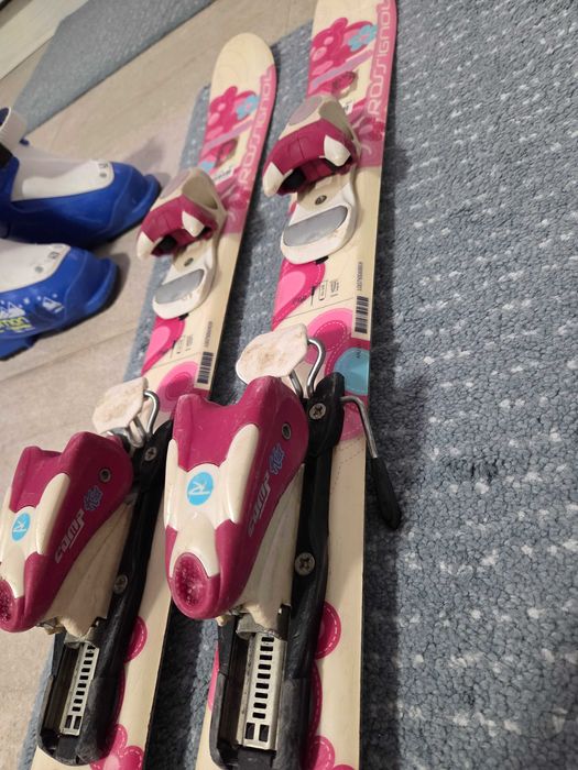 Vand set ski + clapari copii 4-6 ani (Ski 80cm, clapari 15/16)