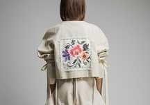 Jacheta broderie spate, Nicoleta Obis, marime S/M, noua