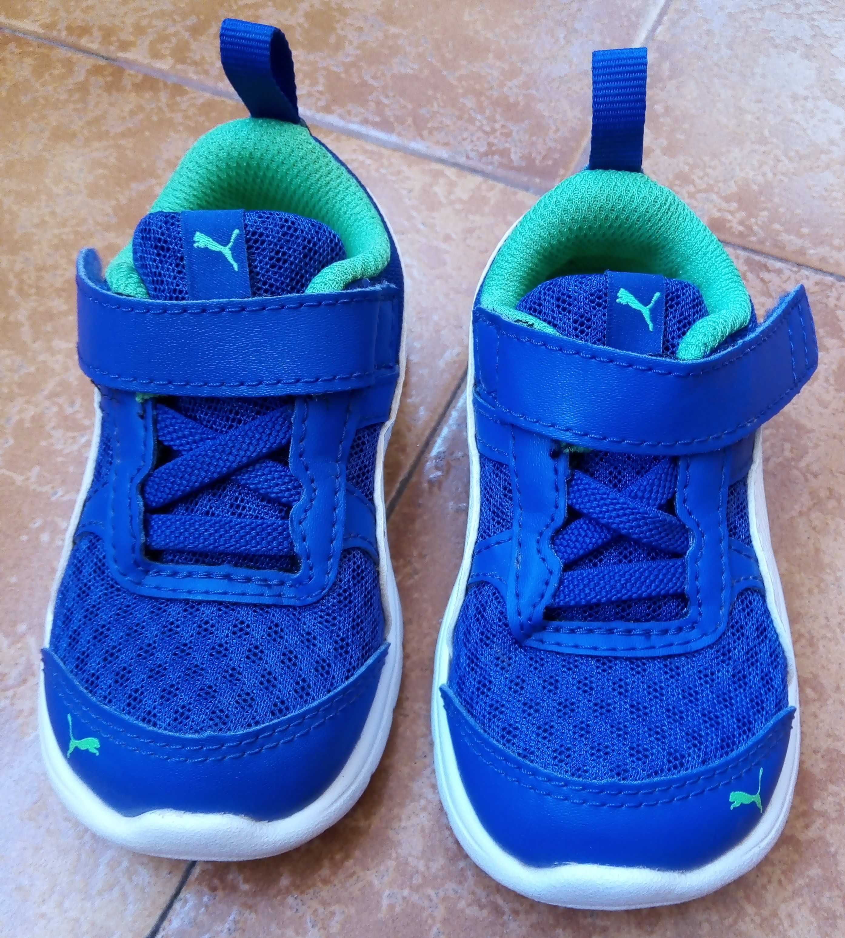Adidasi  Puma, albaștri, pentru copii, mărimea 21
