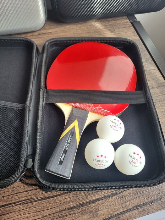 Set profi ping pong Reactor PRO husa mingi tenis de masa