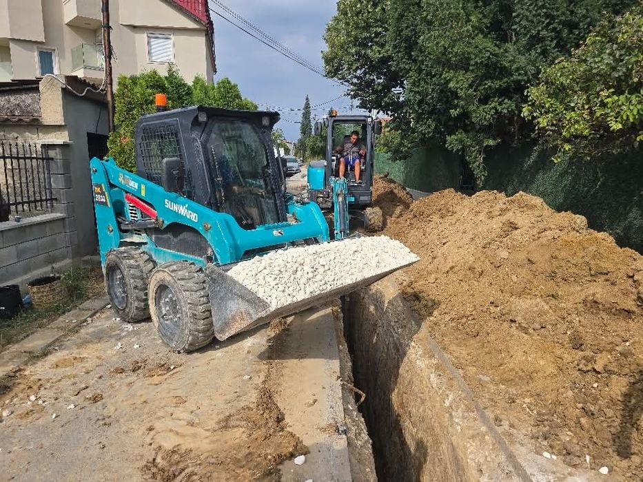 Услуги с багер и самосвал