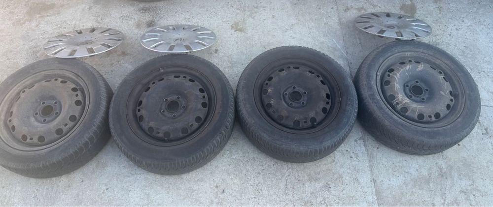 Jante/roti iarna 195/55/R15, 5x100, gama VAG - Polo, Fabia, Golf 4 etc