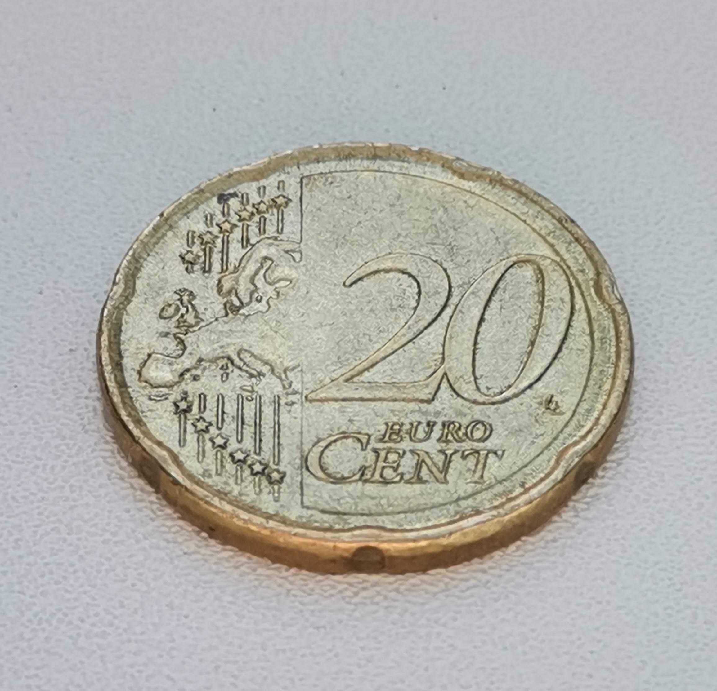 vand moneda 20 EuroCenti Malta 2008, pentru colectionari, litera F