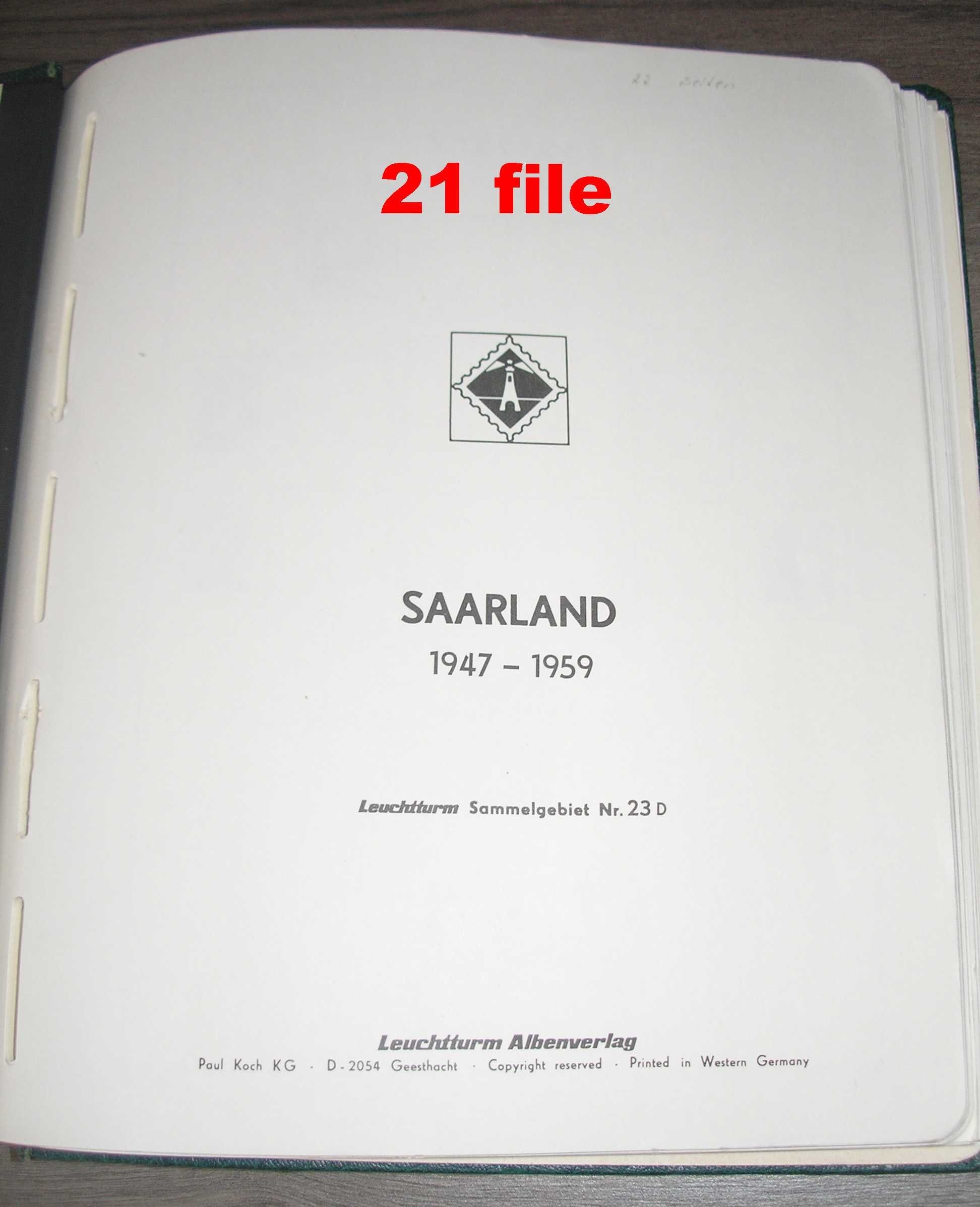 Album timbre Saarland + carnete filatelice Bund (7 foto)