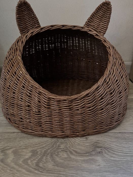 Корзинка ручной работы, лежанка для котов