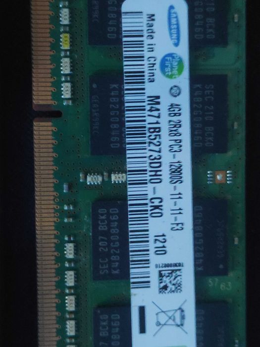 ram ddr3 laptop 2 x 4G 1600