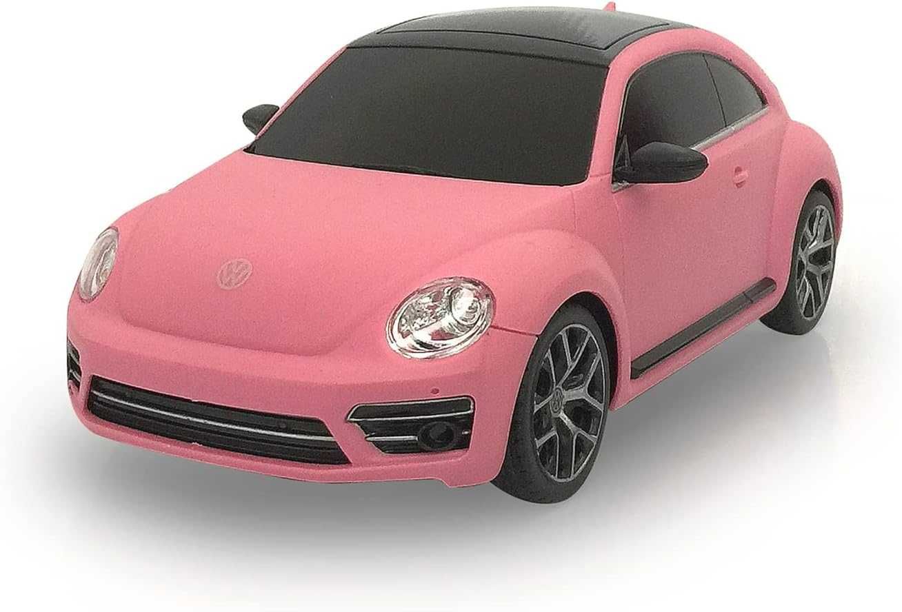 Розова кола с дистанционно Бийтъл VW Beetle 1:24 с промяна на цвета