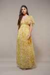 Rochie galbena nunta botez