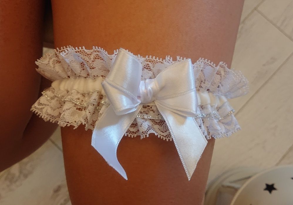 Jartiera mireasa NOUA hand made 100% in Romania Bridal garter
