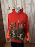 Hanorac hoodie bluza sweater custom Nike Rework by True Vintage rosu