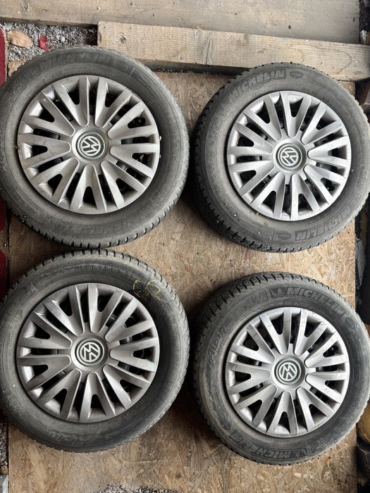 Jante tabla 15”+ capace originale VW + roti vara