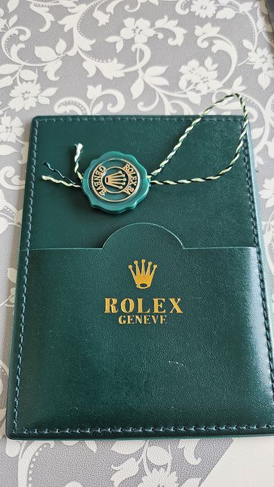 Cutie Rolex card garanție manual factura pungă